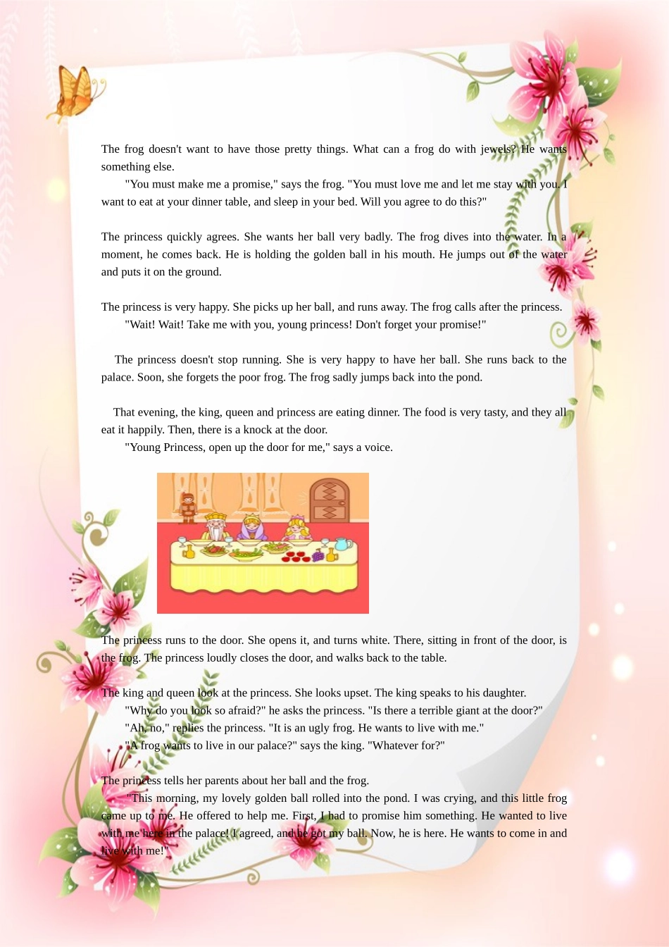 英语童话The_Princess_and_Frog青蛙王子_第2页