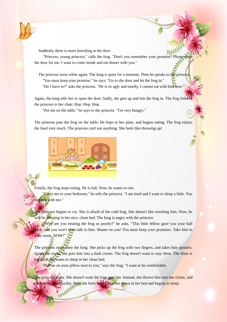 英语童话The_Princess_and_Frog青蛙王子_第3页