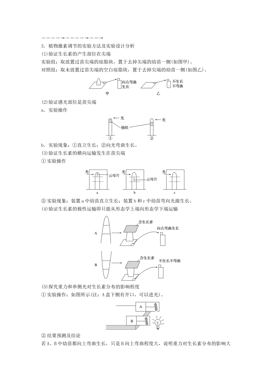 （浙江选考）高三生物二轮专题复习 专题八 生命活动的调节 高考热点专题三 生命活动调节的相关实验分析学案 新人教版-新人教版高三全册生物学案_第2页