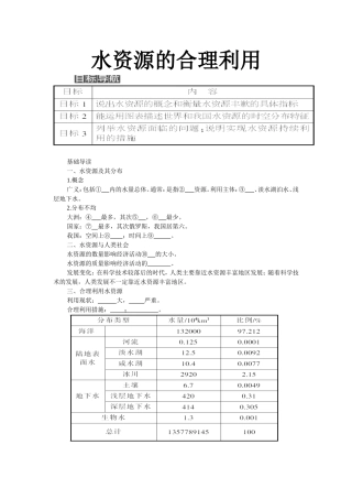 第三讲水资源的合理利用