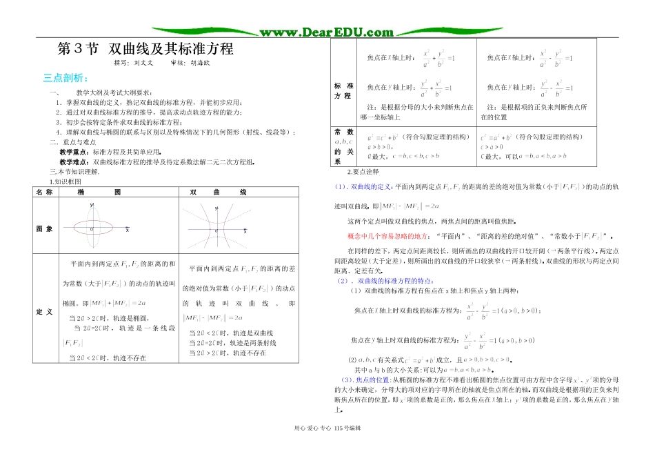 8.3双曲线及其标准方程（教师）_第1页