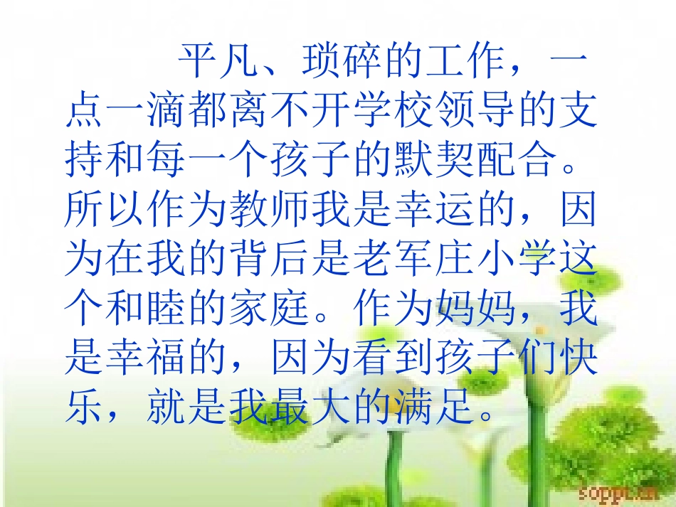 班主任交流——平凡中品味快乐_第3页