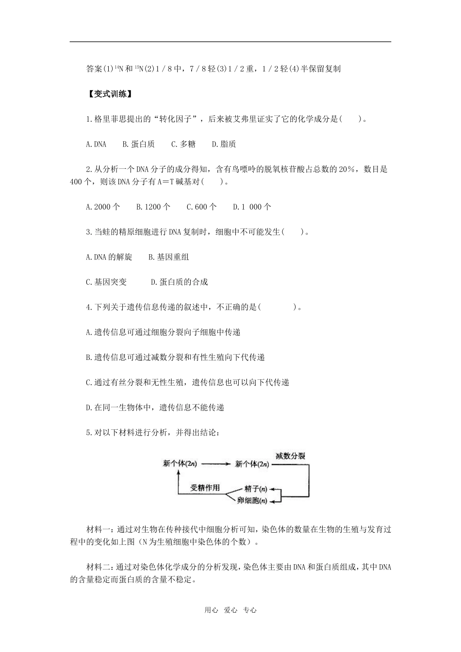 第3章　基因的本质　能力提升_第3页