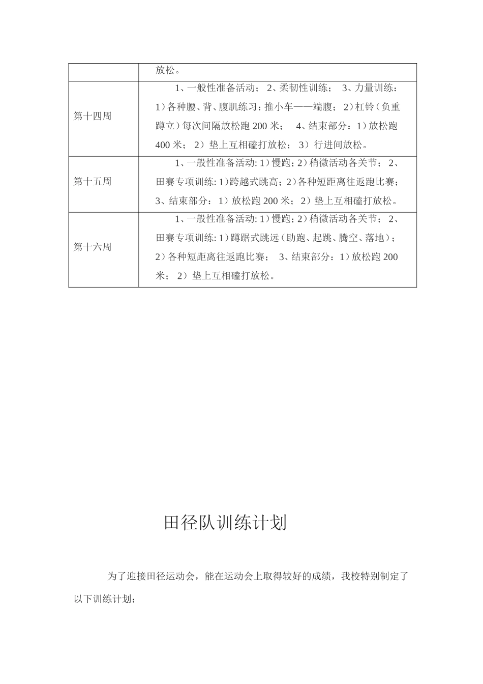 少年宫田径队训练计划_第3页