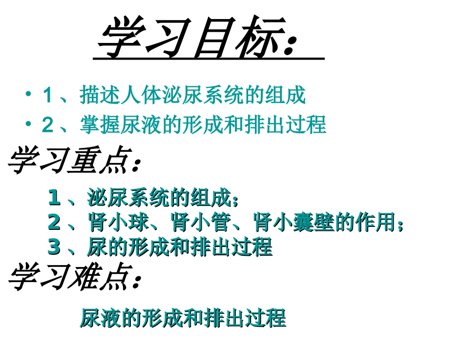 人体内废物的排出第一课时_第3页