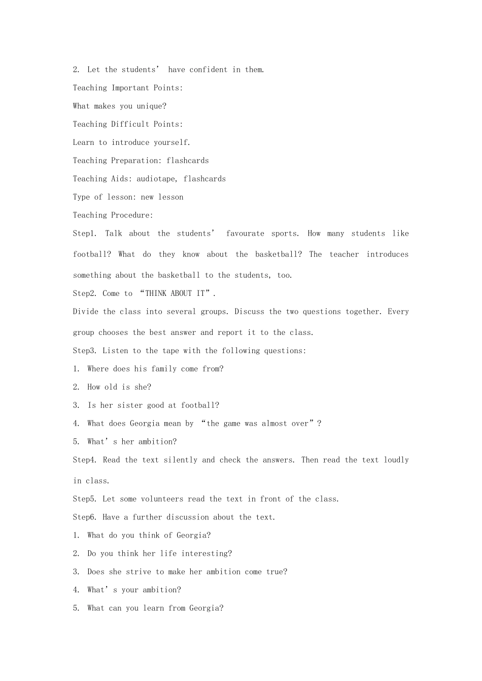 八年级英语上册 Unit 8 Lesson 57 Help!教案 冀教版_第3页