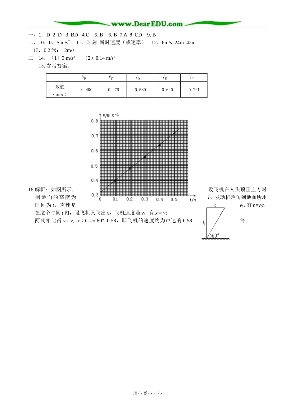 高二物理必修第一轮复习学案  编号 2_第3页