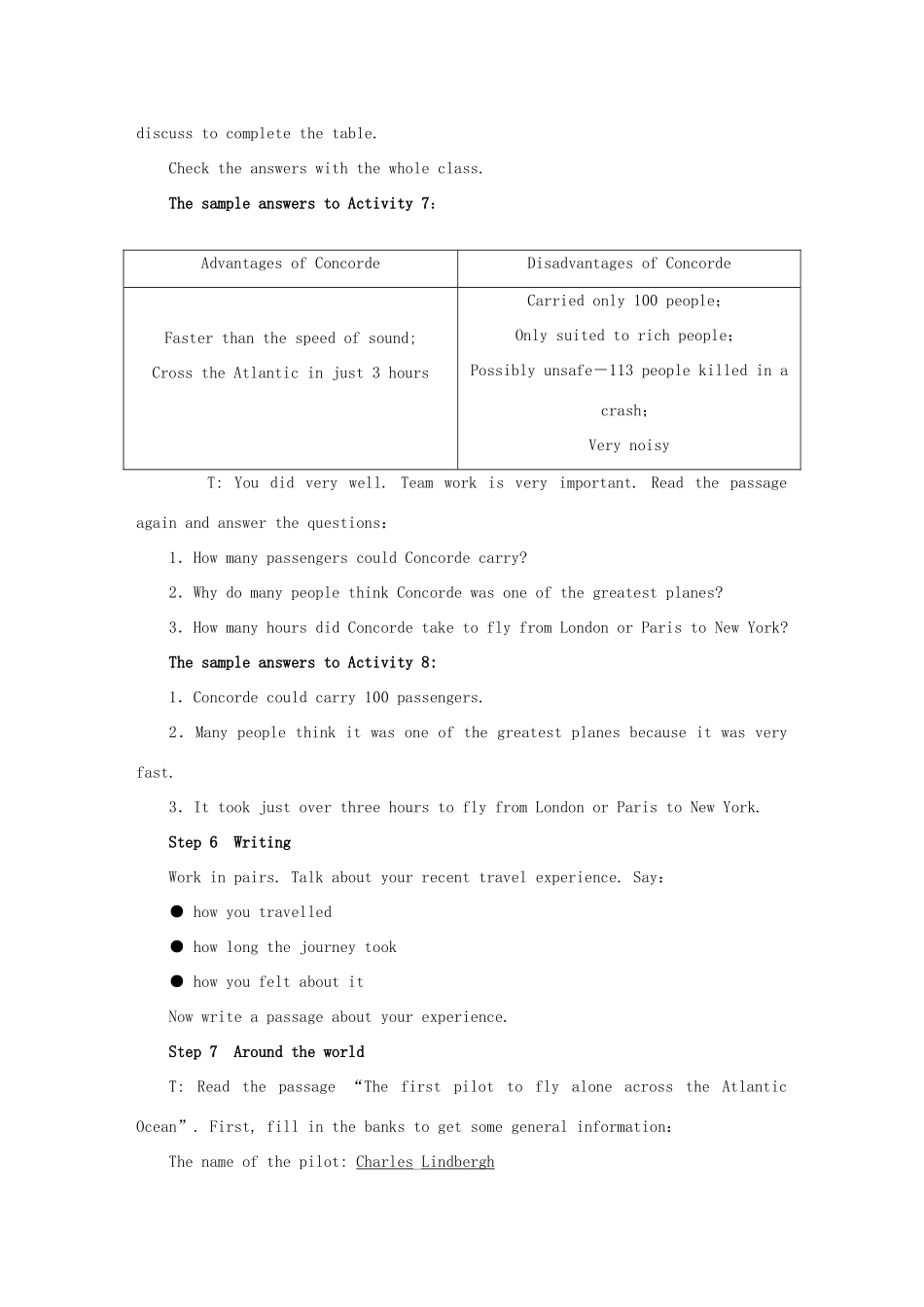 九年级英语下册 Module 1 Travel Unit 3 Language in use教案 （新版）外研版-（新版）外研版初中九年级下册英语教案_第3页