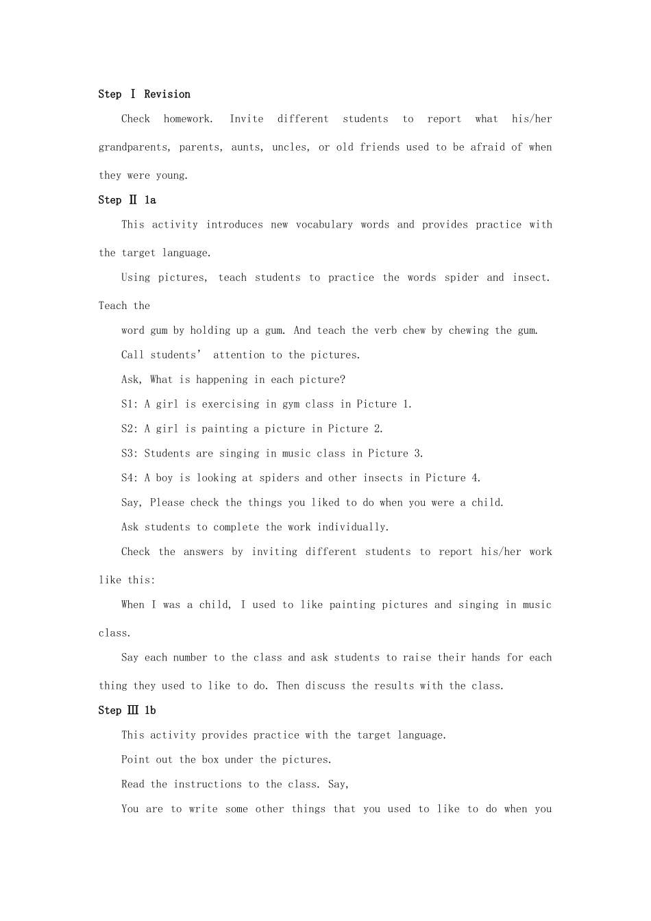 九年级英语全册 Unit 2 I used to be afraid of the dark The 4th Period示范教案 人教新目标版_第2页