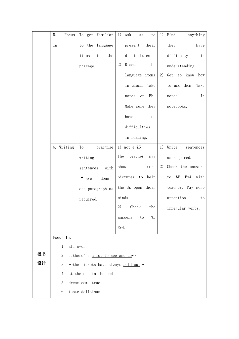 八年级英语下册 Module 2 Experiences Unit 2 They have seen the Pyramids教案 （新版）外研版-（新版）外研版初中八年级下册英语教案_第3页