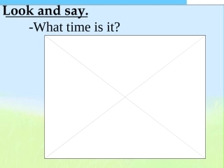 四下第一单元TIME