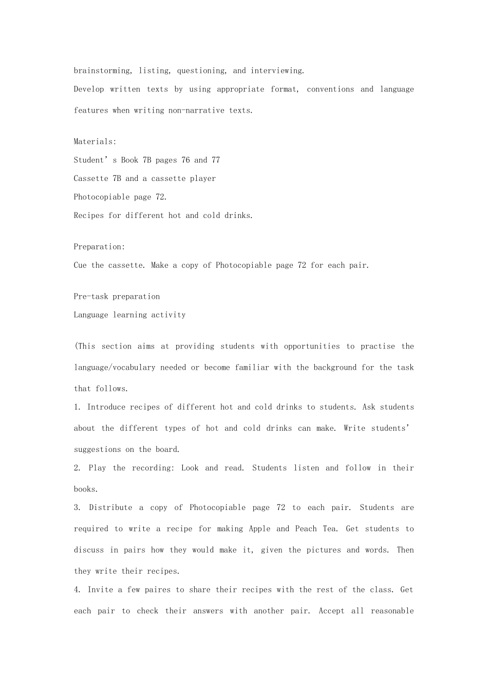 七年级英语下：Module 4 Unit 3 Water Festival教案上海牛津版_第2页