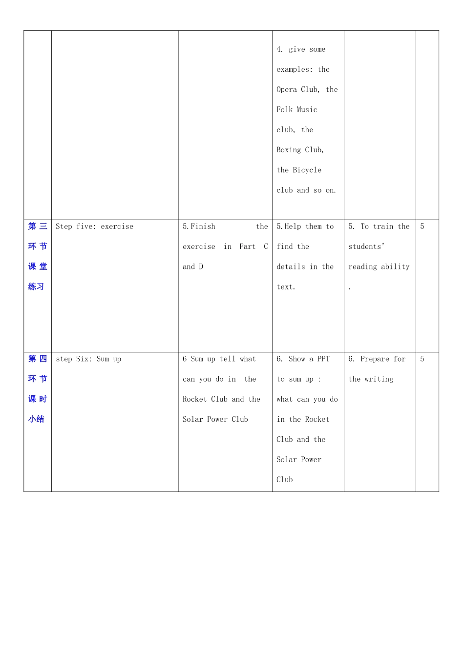 七年级英语上册 Unit 7 School club教案2 （新版）牛津深圳版-牛津深圳版初中七年级上册英语教案_第3页