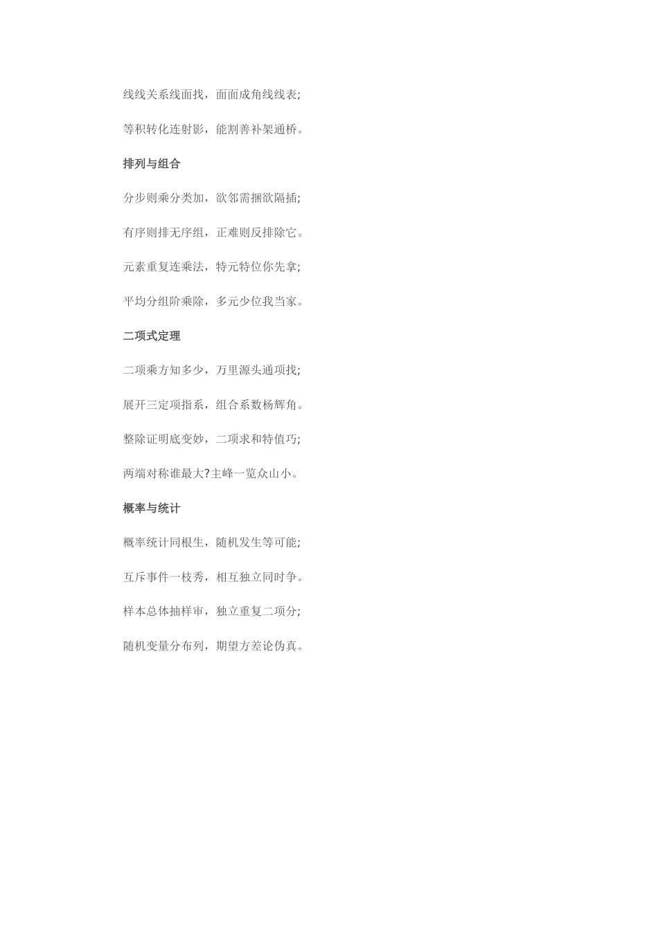 高中数学学习方法顺口溜_第3页