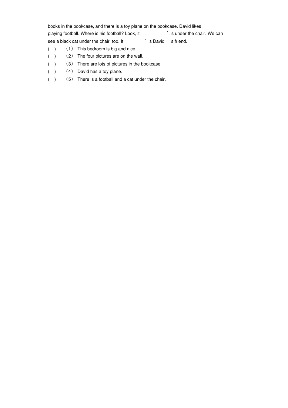 【精品】四年级下册英语Unit8测试卷_牛津译林一起_第3页