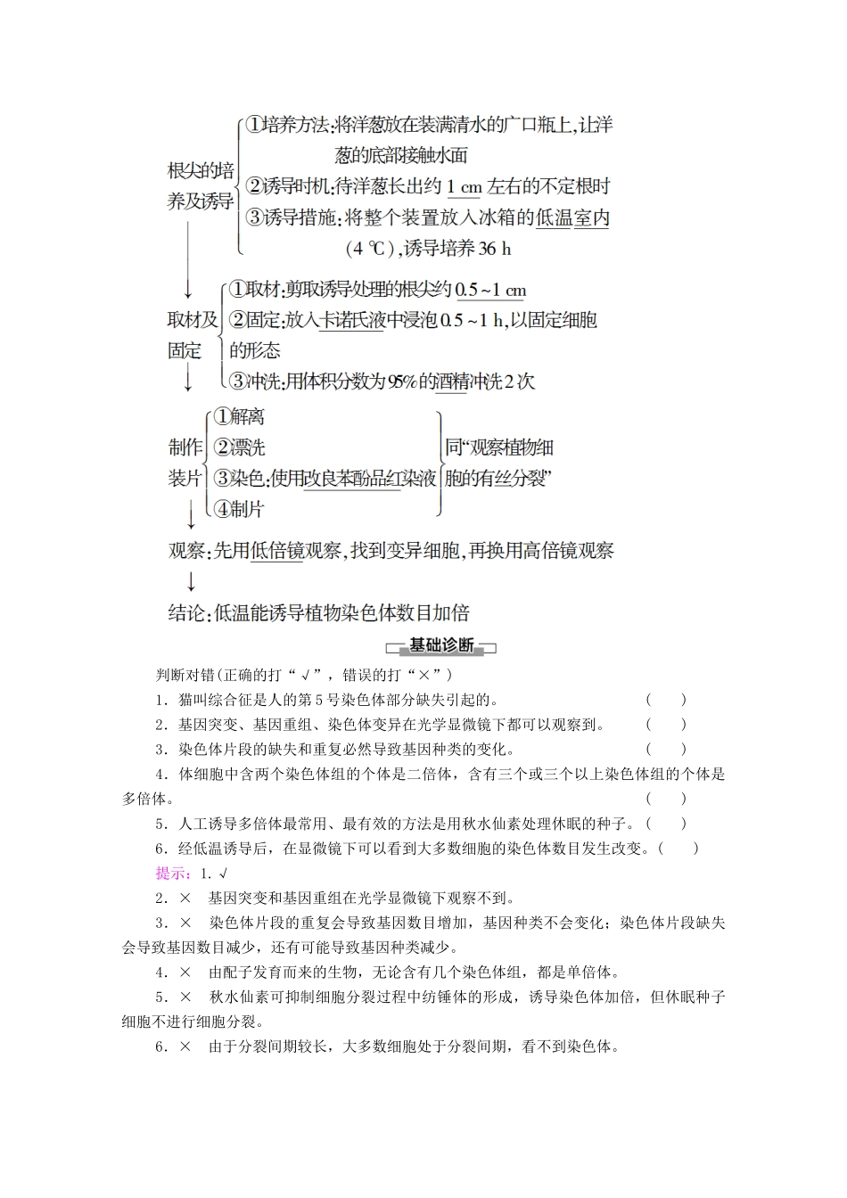 高中生物 第5章 基因突变及其他变异 第2节 染色体变异学案 新人教版必修2-新人教版高中必修2生物学案_第3页