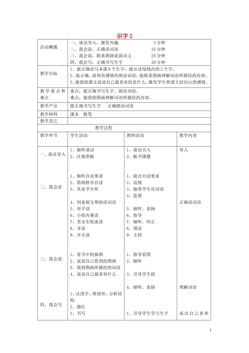 二年级语文下册《识字2》教学设计2 苏教版_第1页