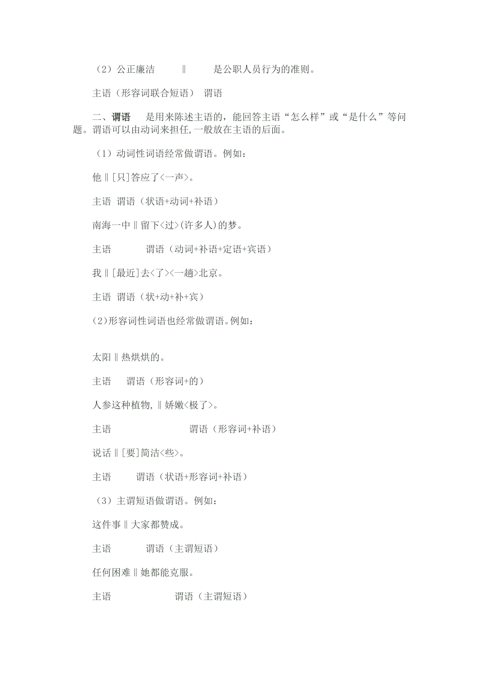 现代汉语句子成分分析_第2页