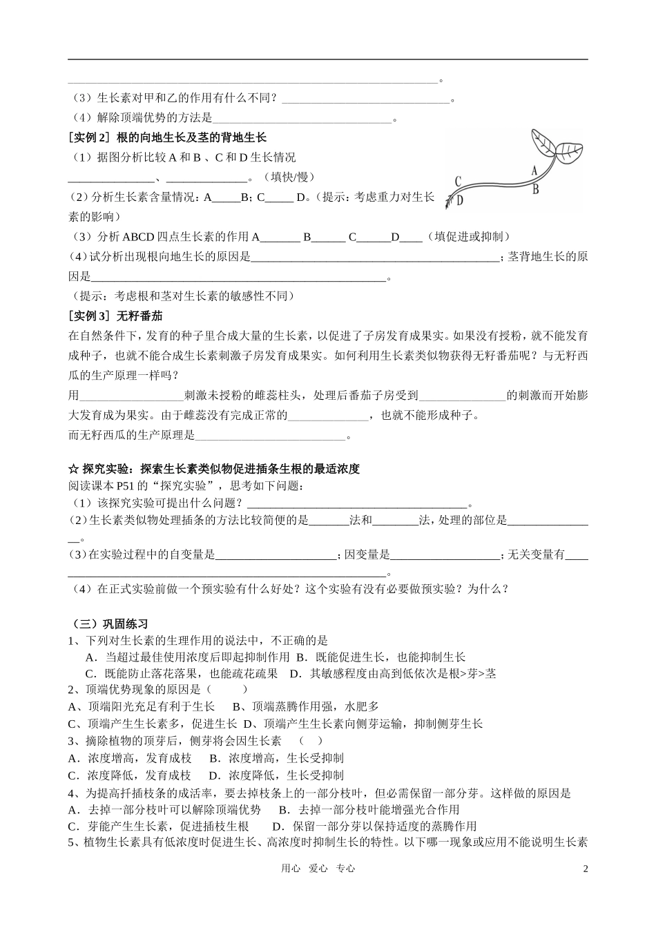 第三章 第2节 生长素的生理作用_第2页
