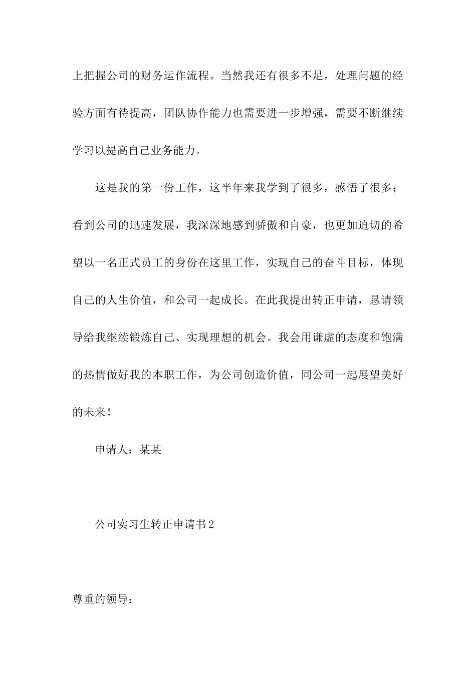 公司实习生转正申请书_第3页