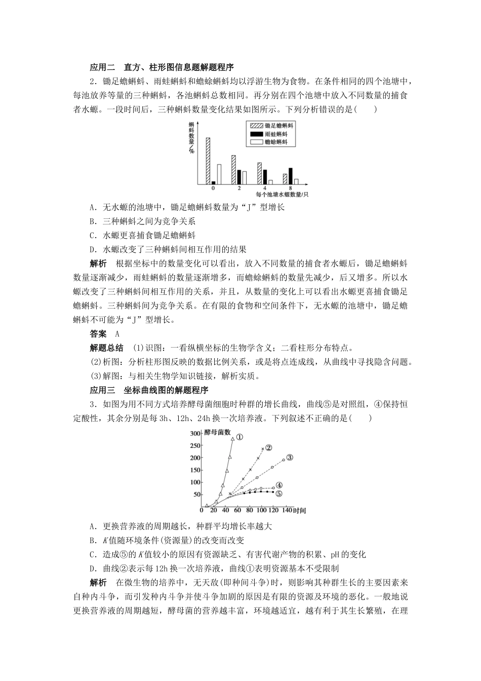 高中生物 第4章 种群和群落章末复习学案 新人教版必修3-新人教版高二必修3生物学案_第2页