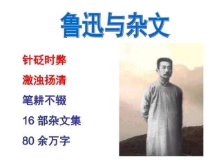 市级公开课课件《拿来主义》