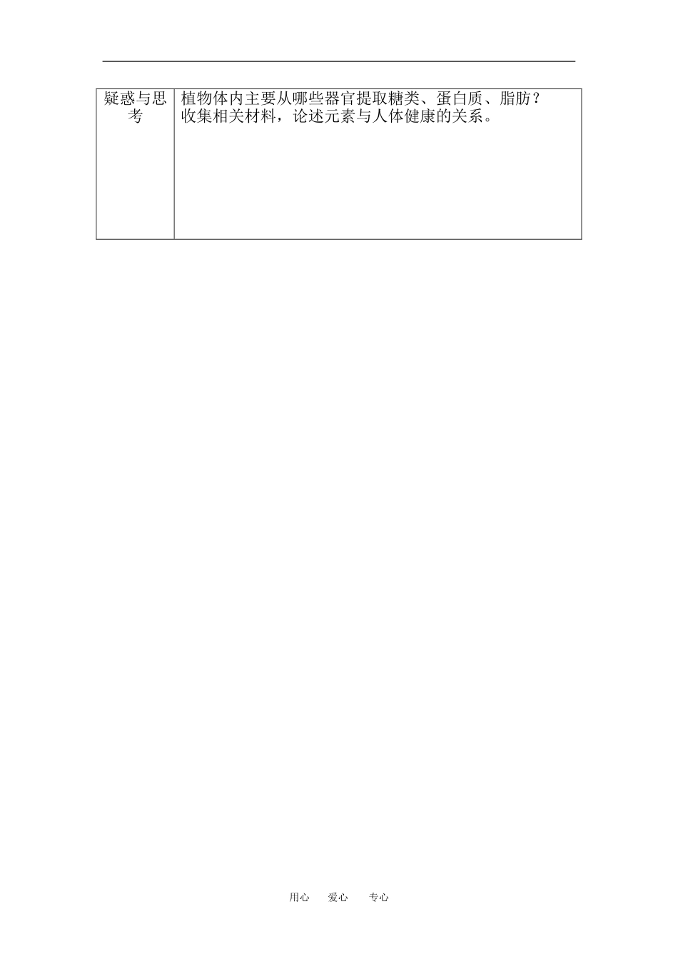 （新人教版必修1）生物：2.1《细胞中的元素和化合物》学案_第2页