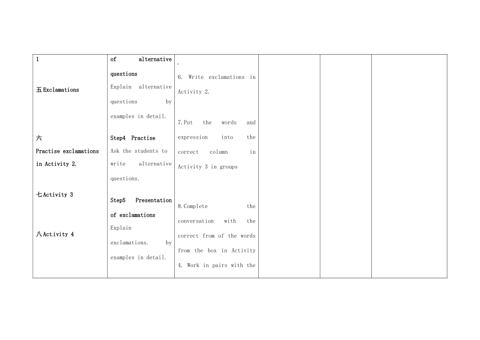 四川省华蓥市明月镇七年级英语下册 Module 12 Western music Unit 3 Language in use教案 （新版）外研版_第3页