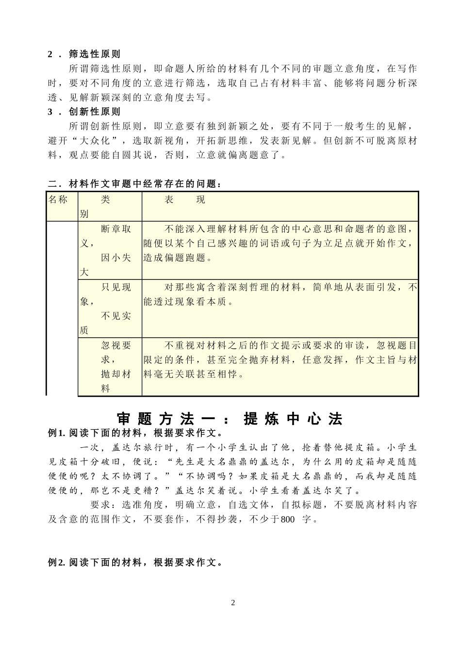 材料作文审题立意巩固训练二_第2页