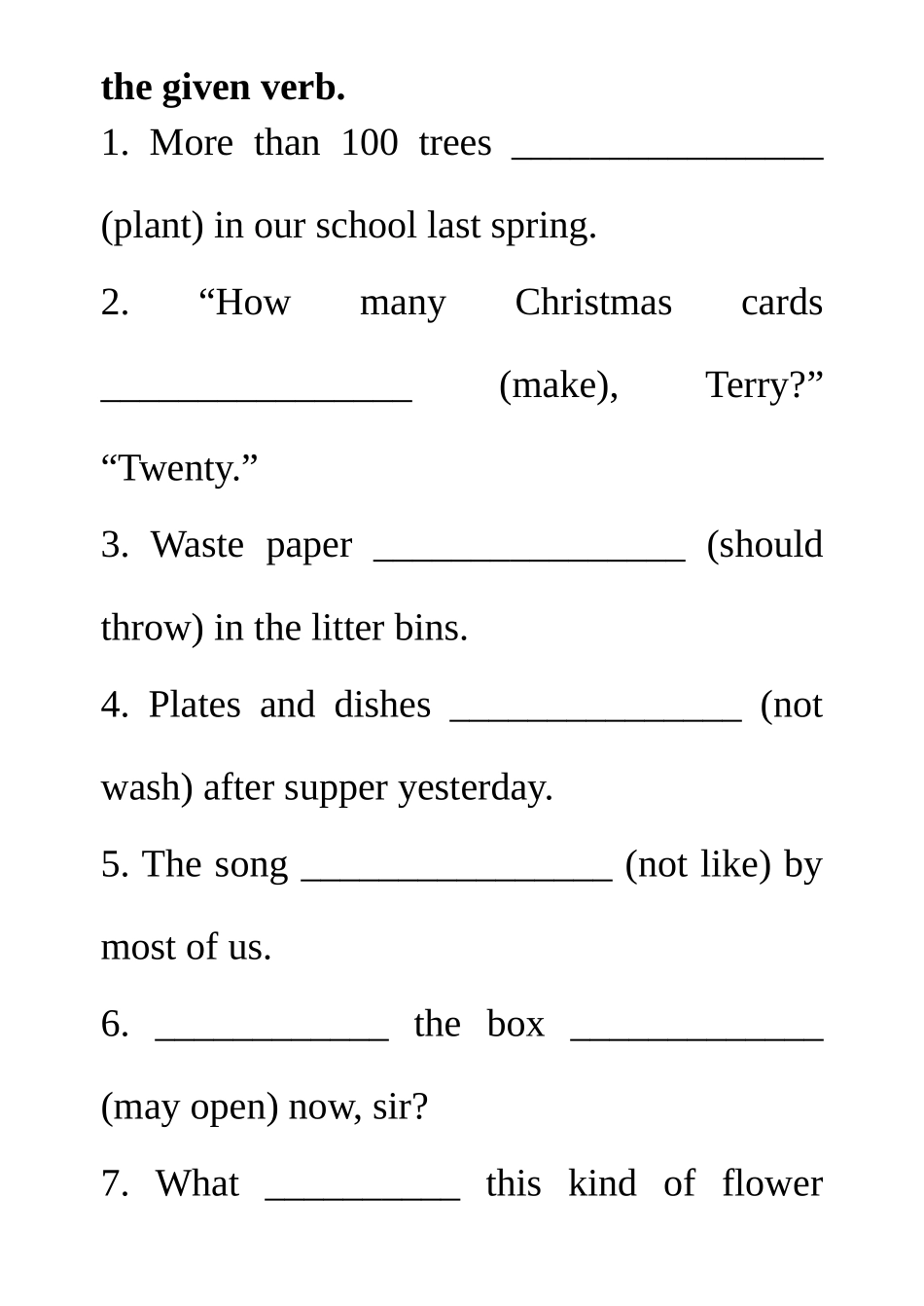 (初中)被动语态专项练习_第2页