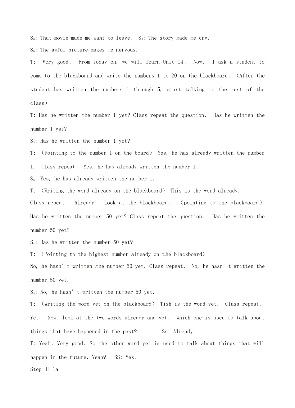 《Unit 14 Have you packed yet？》教案（3）_第2页