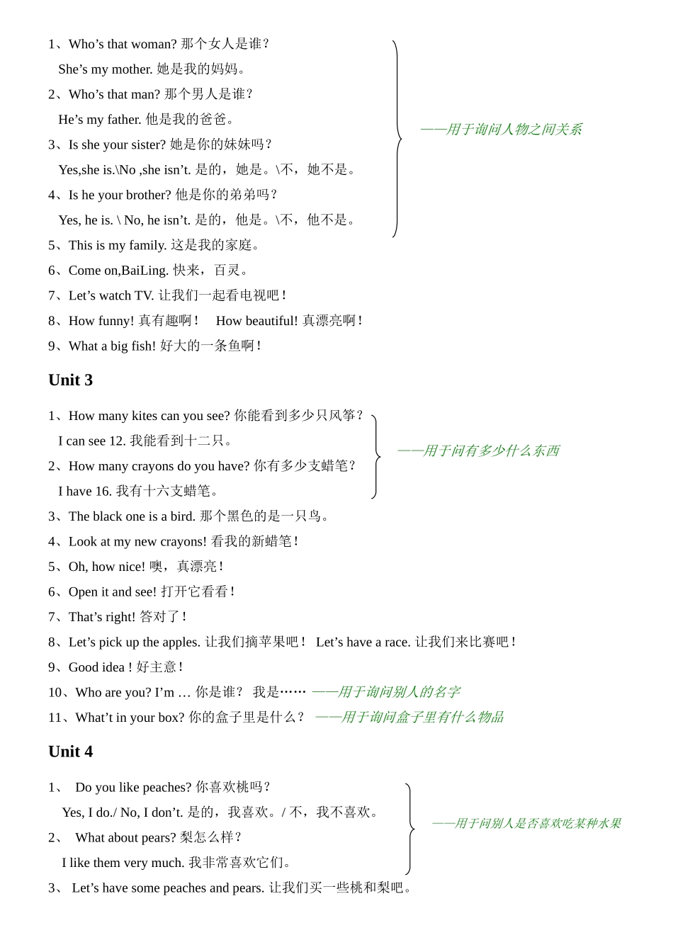 PEP英语三年级下册经典复习资料_第2页