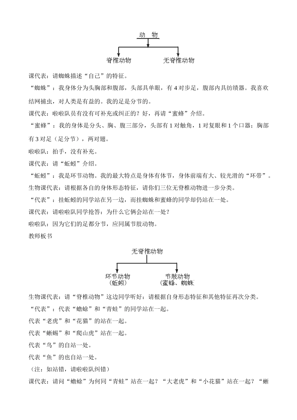 八年级生物新人教版尝试对生物进行分类(2)_第2页
