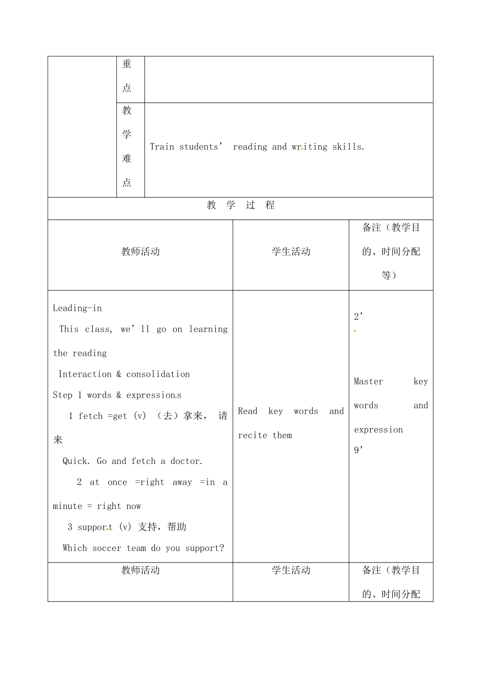 吉林省四平市第十七中学九年级英语全册《Unit 8 I’ll help clean up the city parks》（第6课时）教案 人教新目标版_第2页