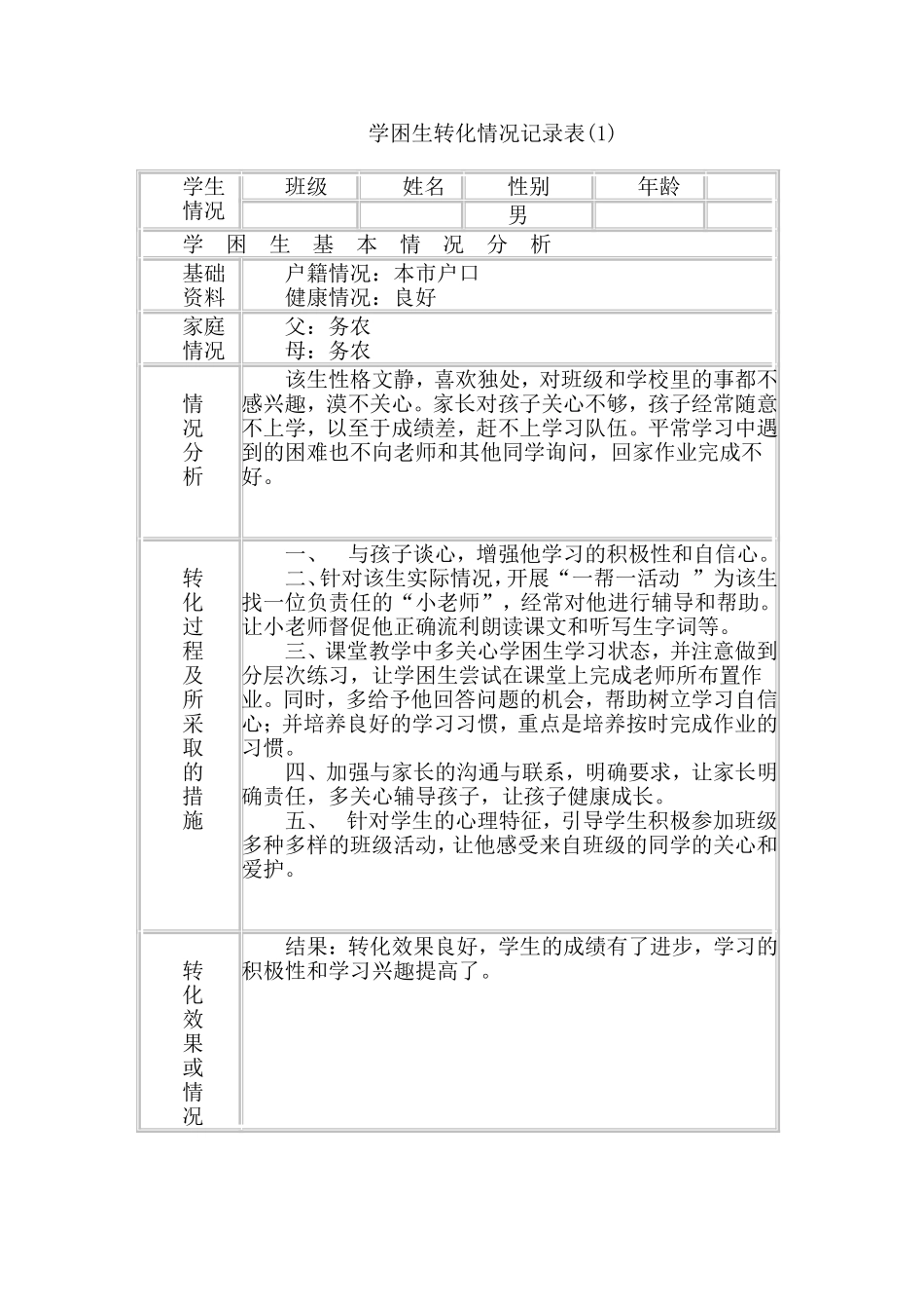 学困生转化实施方案_第3页