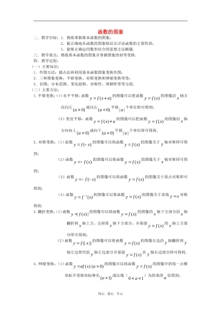 高考数学 第16课时—函数的图象教案