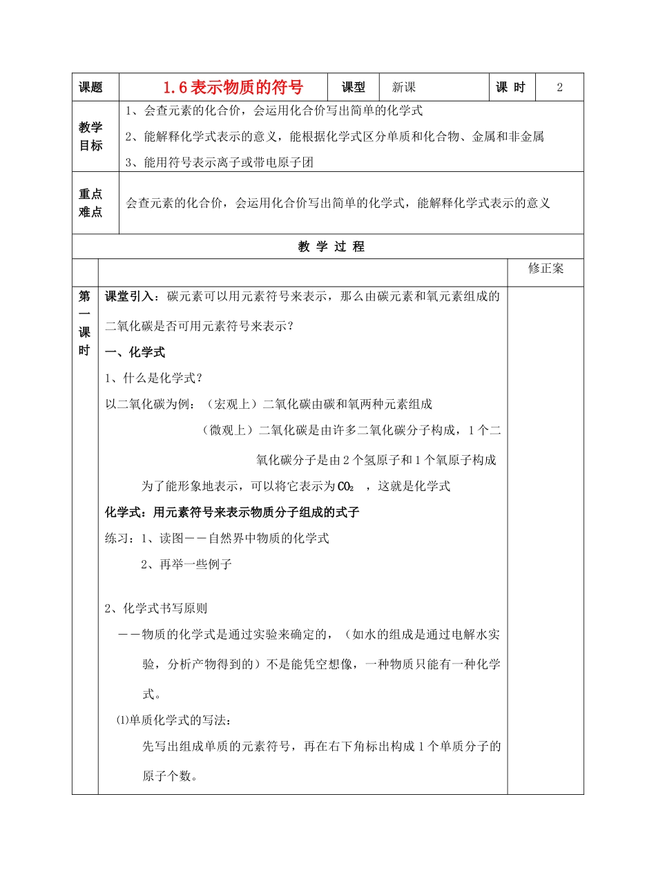 1.6表示物质的符号_第1页