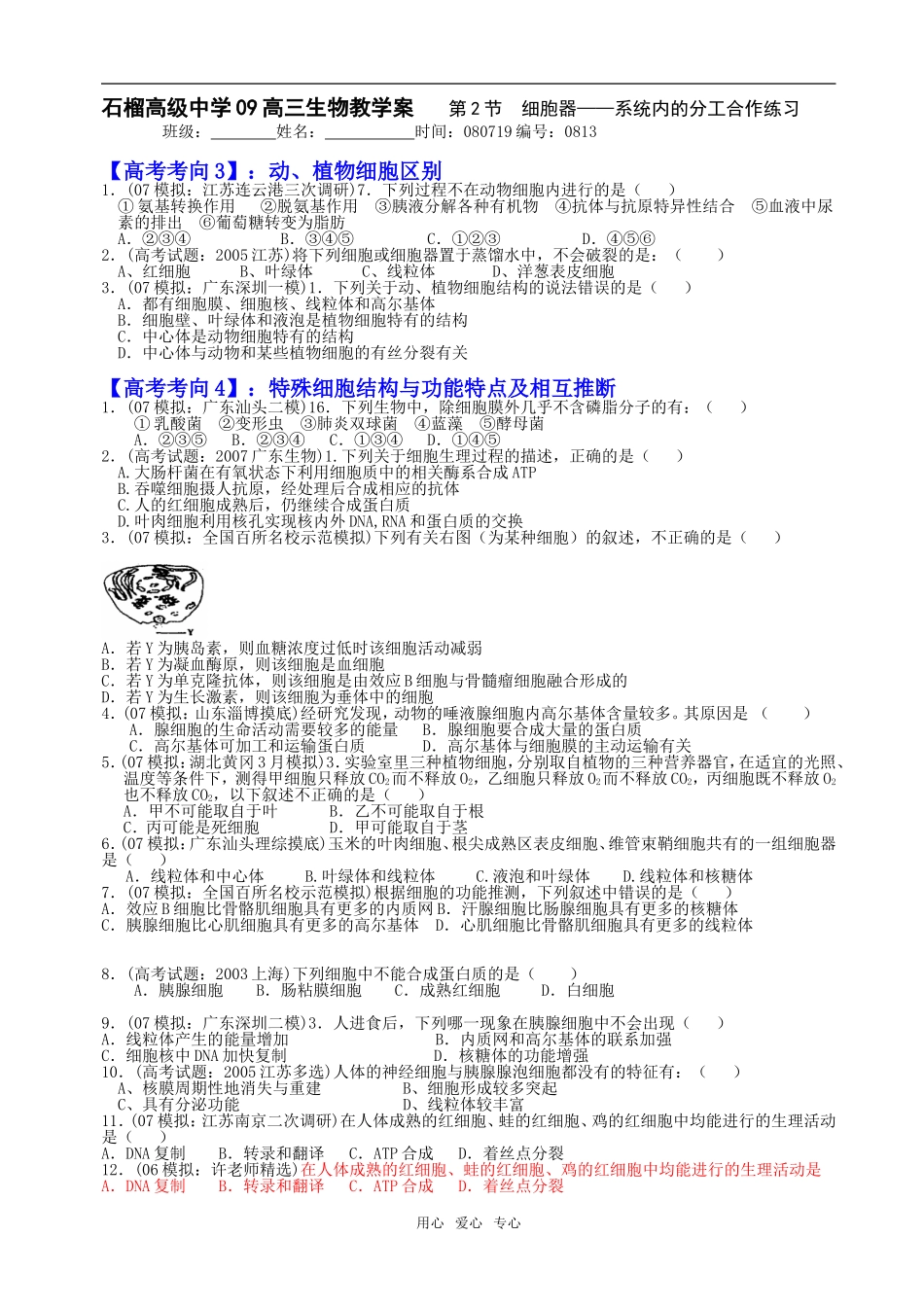 第2节  细胞器13_第1页