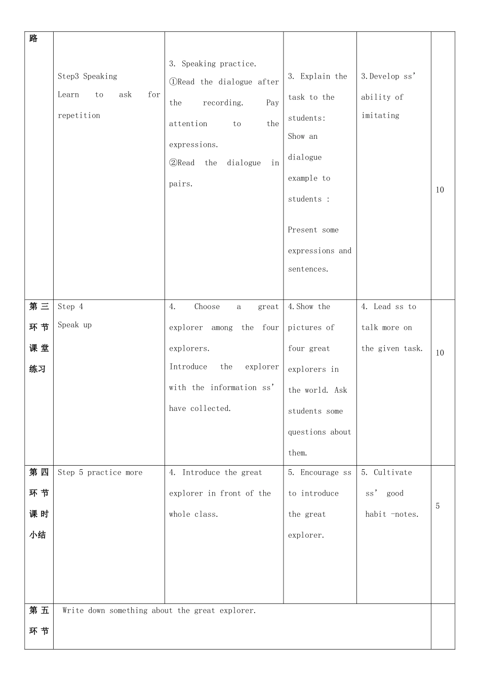 九年级英语下册 Module 1 Explorations and exchanges Unit 1 Great explorations教案4 牛津深圳版-牛津深圳版初中九年级下册英语教案_第2页
