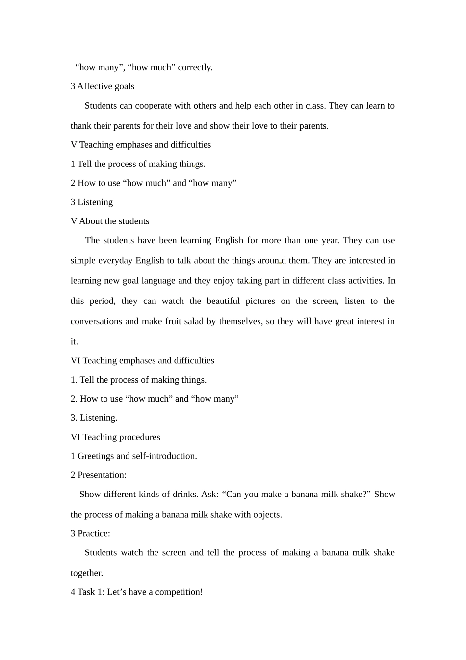 七年级英语下册：Unit 3 How do you make a banana milk shake？（教案10）鲁教版_第2页