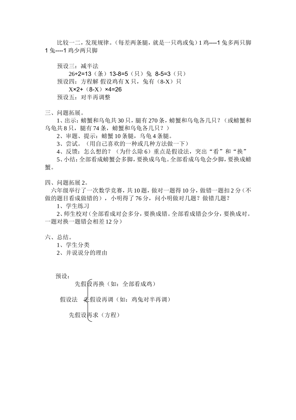 鸡兔同笼问题--桐乡市永秀小学杨巨学_第2页