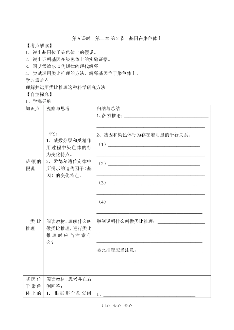 第05课时第二章第2节基因在染色体上_第1页