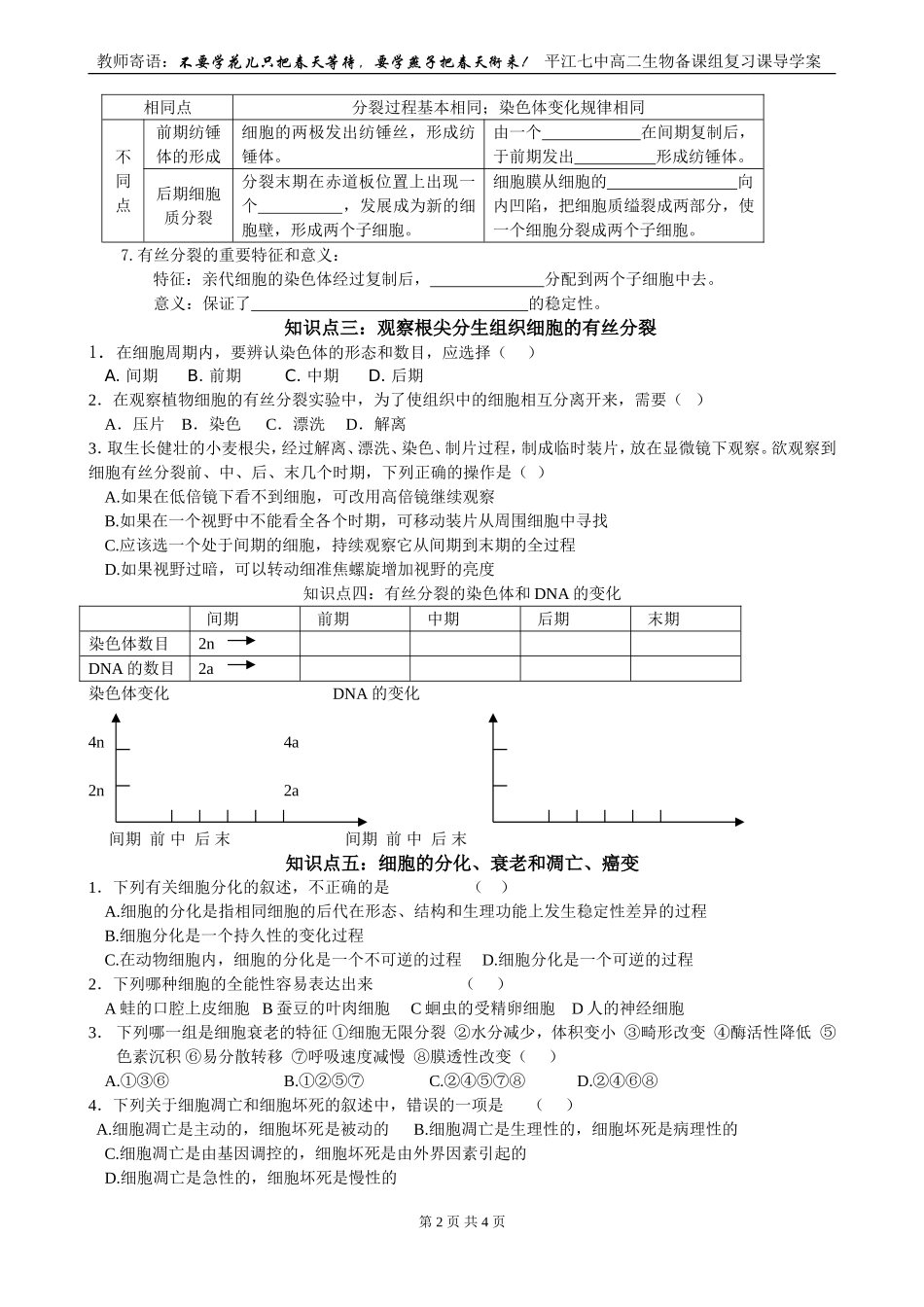 第3课时  有丝分裂_第2页