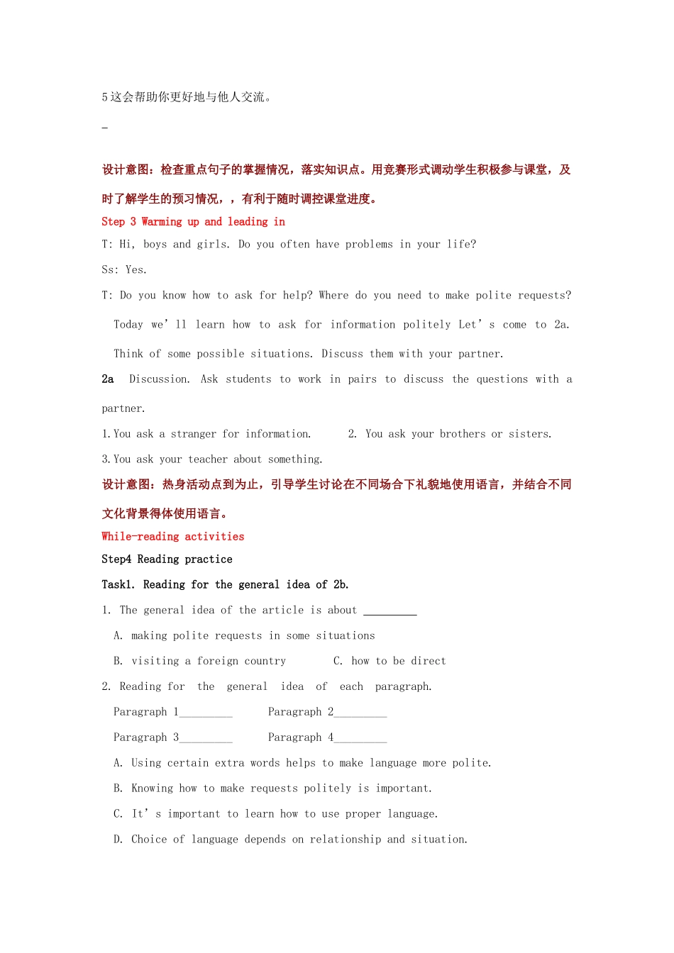 Unit 3 第5课时Section B(2a--2d)_第3页