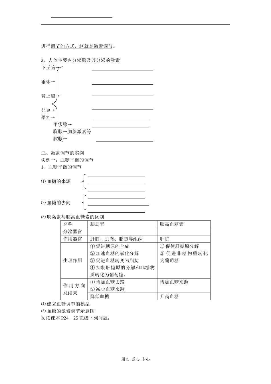 高二生物生物：2.2《通过激素的调节》学案2新人教版_第2页