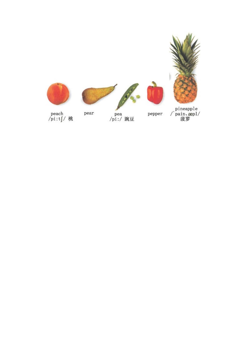 Unit 6 Do you like bananasFruit and Vegetables_第2页