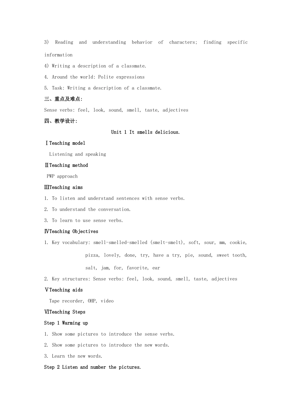 八年级英语下册 Module 1 Feelings and impressions教案 （新版）外研版-（新版）外研版初中八年级下册英语教案_第2页