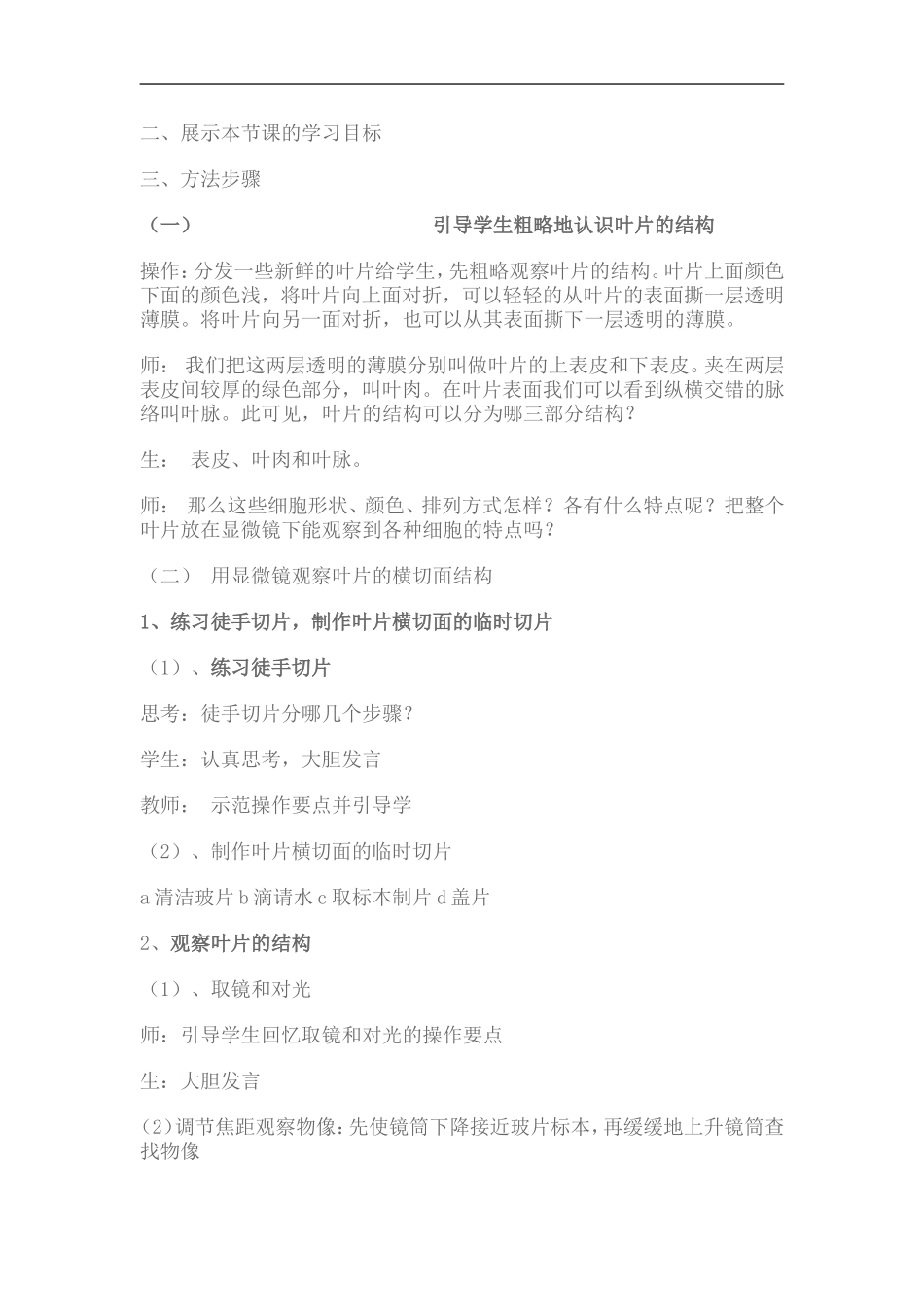 观察叶片的结构_第2页