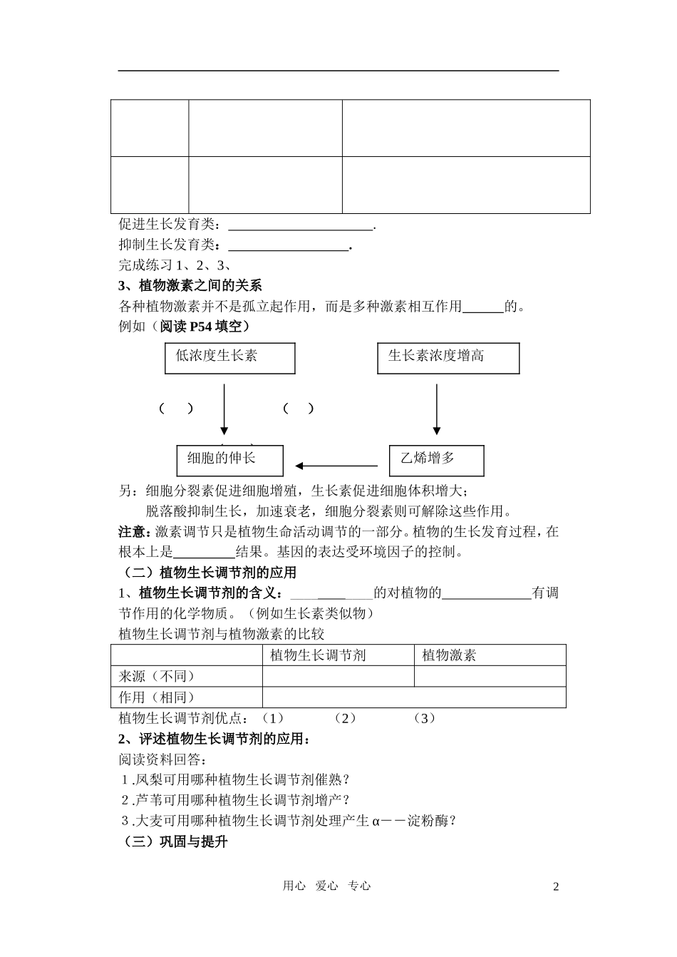 第三章第3节其他植物激素学案_第2页