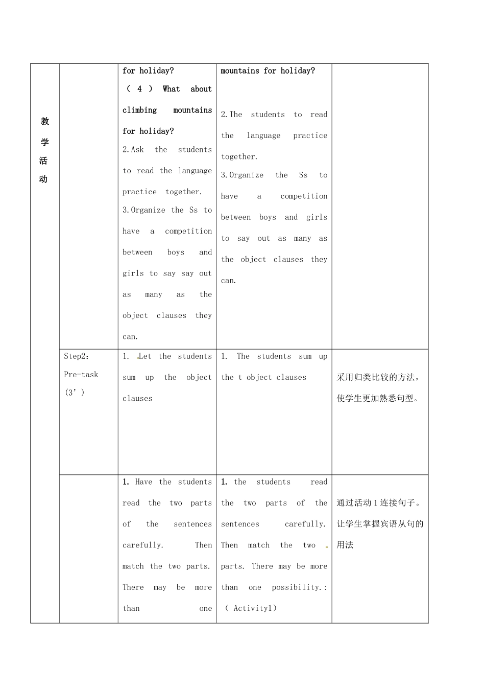 八年级英语下册 Module 8 Unit 3 Language in use教案 （新版）外研版-（新版）外研版初中八年级下册英语教案_第2页
